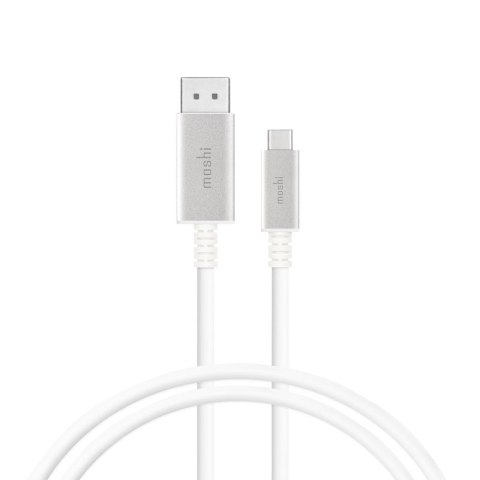 Moshi USB-C to DisplayPort Cable - Aluminiowa przejściówka z USB-C do DisplayPort 5K/60fps (srebrny) Moshi USB-C to DisplayPort Cable - Aluminiowa przejściówka z USB-C do DisplayPort 5K/60fps (srebrny)