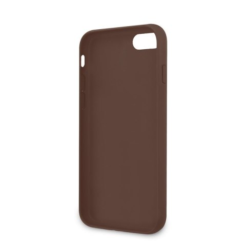 Guess 4G Bottom Stripe Collection - Etui iPhone SE 2020 / 8 / 7 (brązowy) Guess 4G Bottom Stripe Collection - Etui iPhone SE 2020 / 8 / 7 (brązowy)