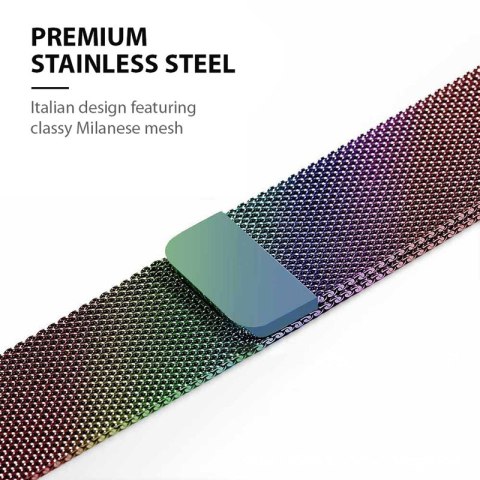 Crong Milano Steel - Pasek ze stali nierdzewnej do Apple Watch 38/40 mm (opalizujący) Crong Milano Steel - Pasek ze stali nierdzewnej do Apple Watch 38/40 mm (opalizujący)