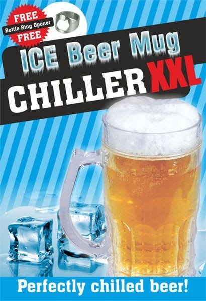 Lodowy kufel CHILLER XXL 650ml - złocisty Lodowy kufel CHILLER XXL 650ml - złocisty