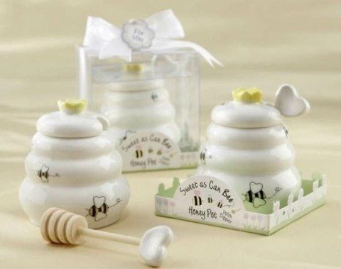 Porcelanowy słoiczek na miód Porcelanowy słoiczek na miód