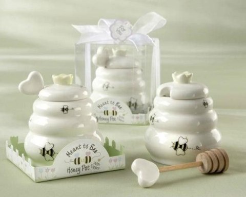 Porcelanowy słoiczek na miód Porcelanowy słoiczek na miód