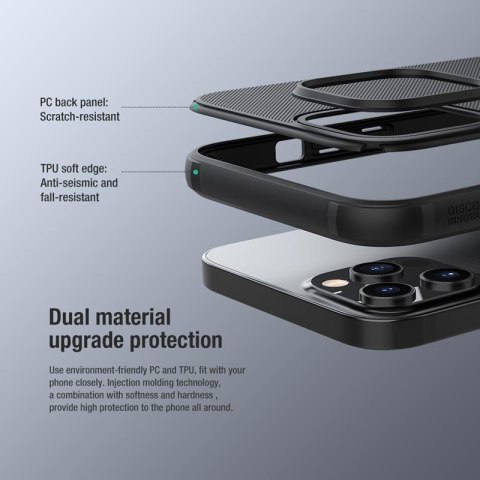 Nillkin Super Frosted Shield Magnetic - Etui Apple iPhone 12 Pro Max (Black) Nillkin Super Frosted Shield Magnetic - Etui Apple iPhone 12 Pro Max (Black)