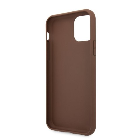 Guess 4G Bottom Stripe Collection - Etui iPhone 11 (brązowy) Guess 4G Bottom Stripe Collection - Etui iPhone 11 (brązowy)