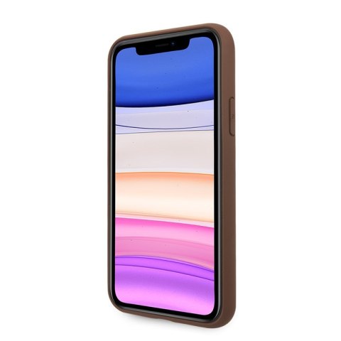 Guess 4G Bottom Stripe Collection - Etui iPhone 11 (brązowy) Guess 4G Bottom Stripe Collection - Etui iPhone 11 (brązowy)