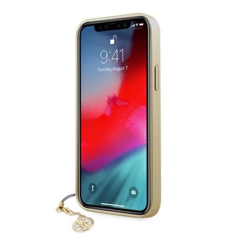 Guess 4G Charms Collection - Etui iPhone 12 Pro Max (brązowy) Guess 4G Charms Collection - Etui iPhone 12 Pro Max (brązowy)