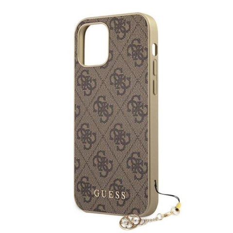 Guess 4G Charms Collection - Etui iPhone 12 Pro Max (brązowy) Guess 4G Charms Collection - Etui iPhone 12 Pro Max (brązowy)