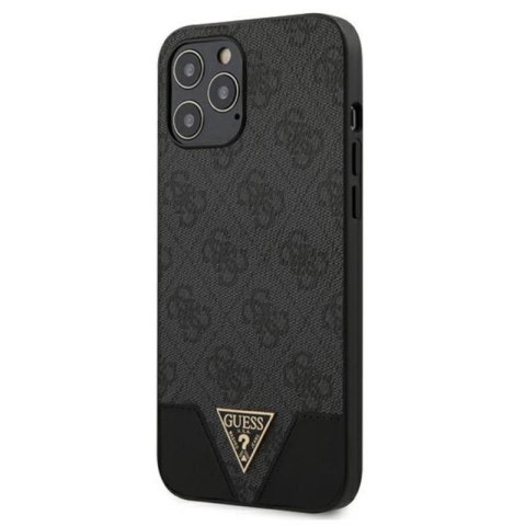 Guess 4G Triangle Collection - Etui iPhone 12 Pro Max (szary) Guess 4G Triangle Collection - Etui iPhone 12 Pro Max (szary)