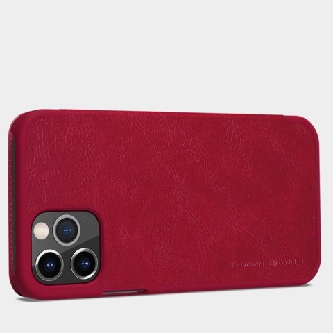 Nillkin Qin Leather Case - Etui Apple iPhone 12 Pro Max (Red) Nillkin Qin Leather Case - Etui Apple iPhone 12 Pro Max (Red)
