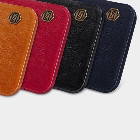 Nillkin Qin Leather Case - Etui Apple iPhone 12 Pro Max (Red) Nillkin Qin Leather Case - Etui Apple iPhone 12 Pro Max (Red)