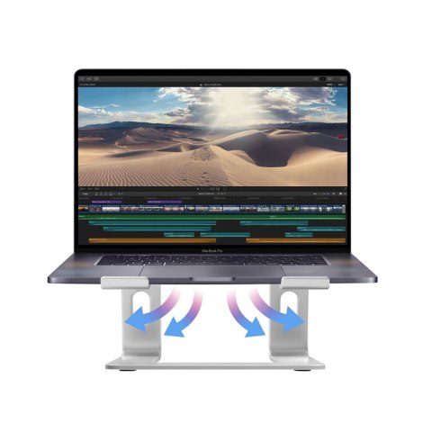Crong AluBench - Aluminiowy stojak pod laptopa (srebrny) Crong AluBench - Aluminiowy stojak pod laptopa (srebrny)