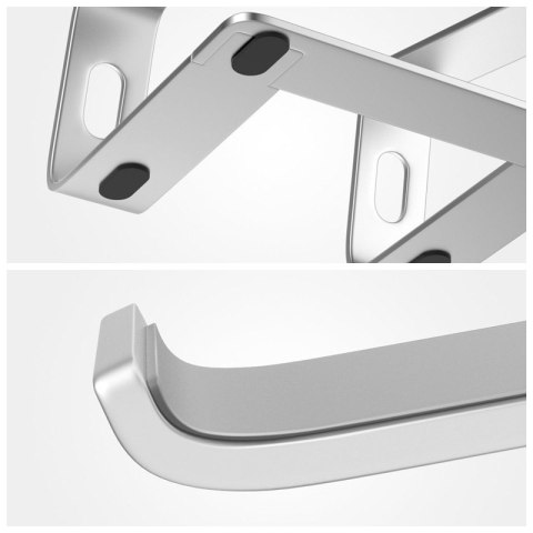 Crong AluBench - Aluminiowy stojak pod laptopa (srebrny) Crong AluBench - Aluminiowy stojak pod laptopa (srebrny)