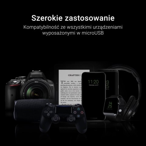 Green Cell GCmatte - Kabel Przewód Micro USB 25 cm z obsługą szybkiego ładowania Green Cell GCmatte - Kabel Przewód Micro USB 25 cm z obsługą szybkiego ładowania