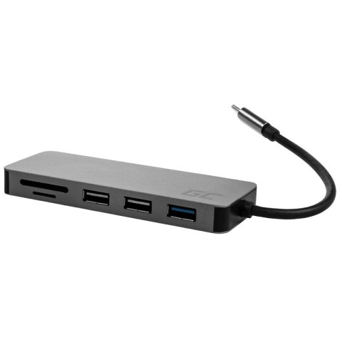 Green Cell - Stacja dokująca HUB USB-C HDMI 4K DEX SD & MicroSD card slot USB 3.0 Green Cell - Stacja dokująca HUB USB-C HDMI 4K DEX SD & MicroSD card slot USB 3.0