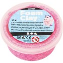 Masa Foam Clay Brokatowa Neon Różowa 35g