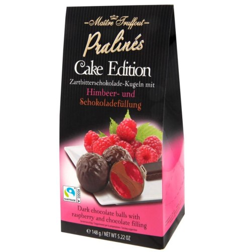 MaitreTruffout Pralinen Cake Edition Pralinki Czekoladowo-Malinowe 148 g