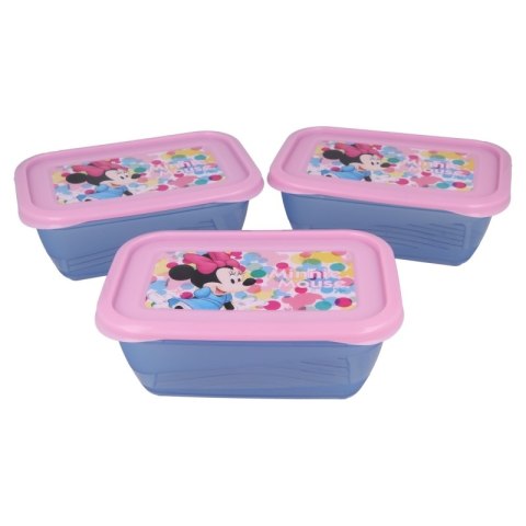 Minnie Mouse - Zestaw pojemnikow na żywność 540 ml (3 szt.) Minnie Mouse - Zestaw pojemnikow na żywność 540 ml (3 szt.)