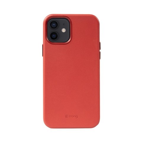 Crong Essential Cover - Etui ze skóry ekologicznej iPhone 12 / iPhone 12 Pro (czerwony) Crong Essential Cover - Etui ze skóry ekologicznej iPhone 12 / iPhone 12 Pro (czerwony)