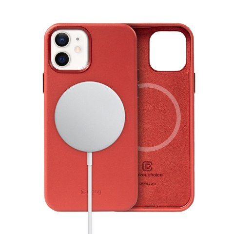 Crong Essential Cover Magnetic - Etui ze skóry iPhone 12 / iPhone 12 Pro MagSafe (czerwony) Crong Essential Cover Magnetic - Etui ze skóry iPhone 12 / iPhone 12 Pro MagSafe (czerwony)