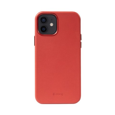Crong Essential Cover Magnetic - Etui ze skóry iPhone 12 / iPhone 12 Pro MagSafe (czerwony) Crong Essential Cover Magnetic - Etui ze skóry iPhone 12 / iPhone 12 Pro MagSafe (czerwony)