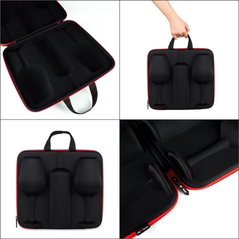 Etui na butelkę + 2 kieliszki do wina xxl podróżne Etui na butelkę + 2 kieliszki do wina xxl podróżne