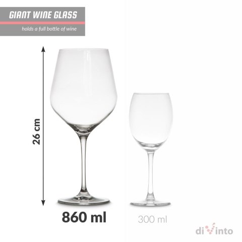 Gigantyczny Kieliszek diVinto 860ml na parapetówkę Gigantyczny Kieliszek diVinto 860ml na parapetówkę