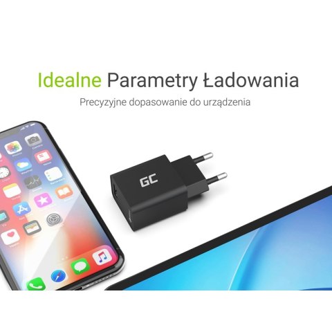 Green Cell - Ładowarka sieciowa USB z funkcją szybkiego ładowania QC 3.0 Green Cell - Ładowarka sieciowa USB z funkcją szybkiego ładowania QC 3.0