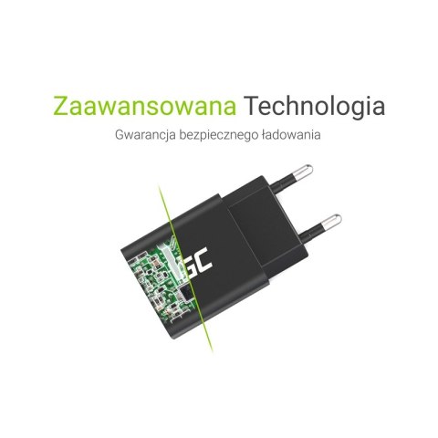 Green Cell - Ładowarka sieciowa USB z funkcją szybkiego ładowania QC 3.0 Green Cell - Ładowarka sieciowa USB z funkcją szybkiego ładowania QC 3.0