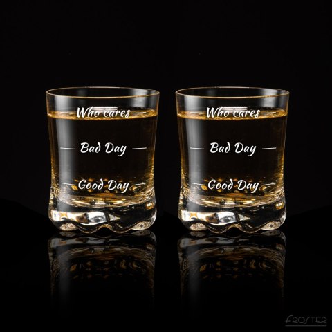 Etui na whisky i 2 szklnaki Who cares prezent ślub Etui na whisky i 2 szklnaki Who cares prezent ślub