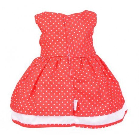 Sukienka dla lalki 35-45cm elizabeth - czerwona w kropki Sukienka dla lalki 35-45cm elizabeth - czerwona w kropki