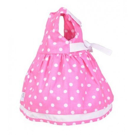 Sukienka dla lalki 35-45cm elizabeth - różowa w kropki Sukienka dla lalki 35-45cm elizabeth - różowa w kropki