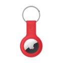 Crong Silicone Case with Key Ring - Brelok do Apple AirTag (czerwony)