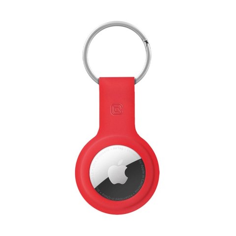 Crong Silicone Case with Key Ring - Brelok do Apple AirTag (czerwony)