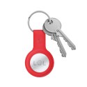 Crong Silicone Case with Key Ring - Brelok do Apple AirTag (czerwony)