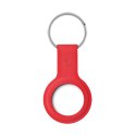 Crong Silicone Case with Key Ring - Brelok do Apple AirTag (czerwony)