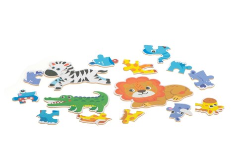Układanka puzzle w puszce zwierzątka safari 25 puzzli Układanka puzzle w puszce zwierzątka safari 25 puzzli