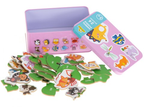 Układanka puzzle w puszce zwierzątka 24 puzzle Układanka puzzle w puszce zwierzątka 24 puzzle