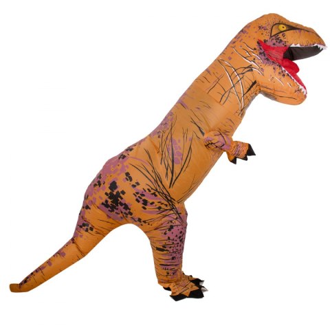 Kostium strój dmuchany dinozaur T-REX Gigant brązowy 1.5-1.9m Kostium strój dmuchany dinozaur T-REX Gigant brązowy 1.5-1.9m