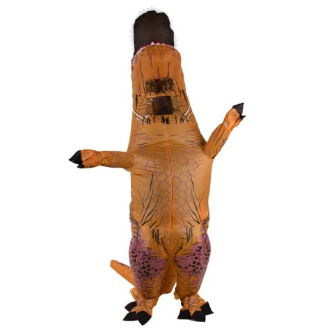 Kostium strój dmuchany dinozaur T-REX Gigant brązowy 1.5-1.9m Kostium strój dmuchany dinozaur T-REX Gigant brązowy 1.5-1.9m