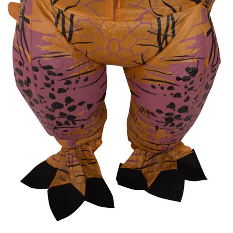 Kostium strój dmuchany dinozaur T-REX Gigant brązowy 1.5-1.9m Kostium strój dmuchany dinozaur T-REX Gigant brązowy 1.5-1.9m