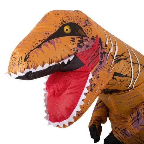 Kostium strój dmuchany dinozaur T-REX Gigant brązowy 1.5-1.9m Kostium strój dmuchany dinozaur T-REX Gigant brązowy 1.5-1.9m