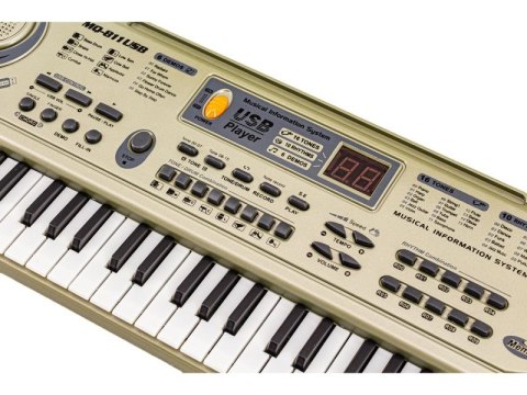 Keyboard MQ-811 Organki, 61 Klawiszy, Zasilacz, Mikrofon, USB Keyboard MQ-811 Organki, 61 Klawiszy, Zasilacz, Mikrofon, USB
