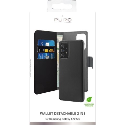 PURO Wallet Detachable - Etui 2w1 Samsung Galaxy A72 5G / A72 4G (czarny) PURO Wallet Detachable - Etui 2w1 Samsung Galaxy A72 5G / A72 4G (czarny)