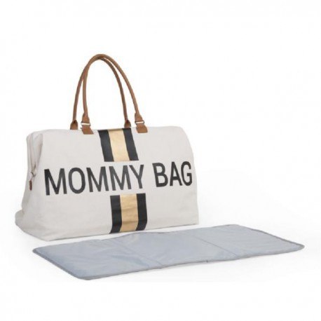 Childhome torba mommy bag paski czarno-złote Childhome torba mommy bag paski czarno-złote