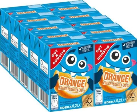 G&G Orangenfruchtsaftgetränk 10 x 0,2 l