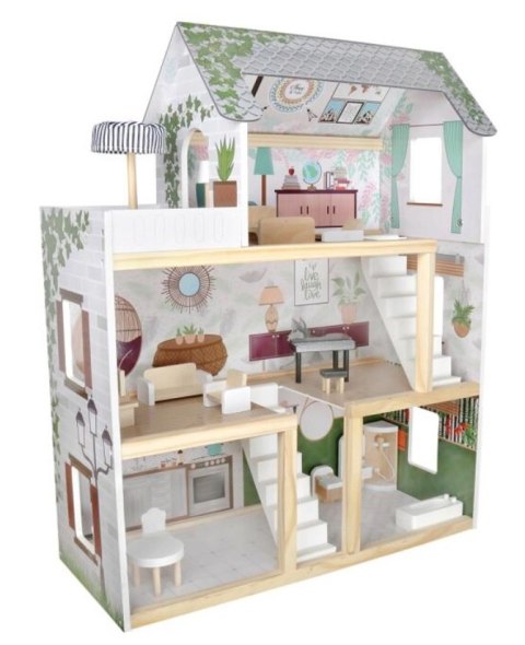 Domek dla lalek drewniany apartament Ikonka boho Domek dla lalek drewniany apartament Ikonka boho
