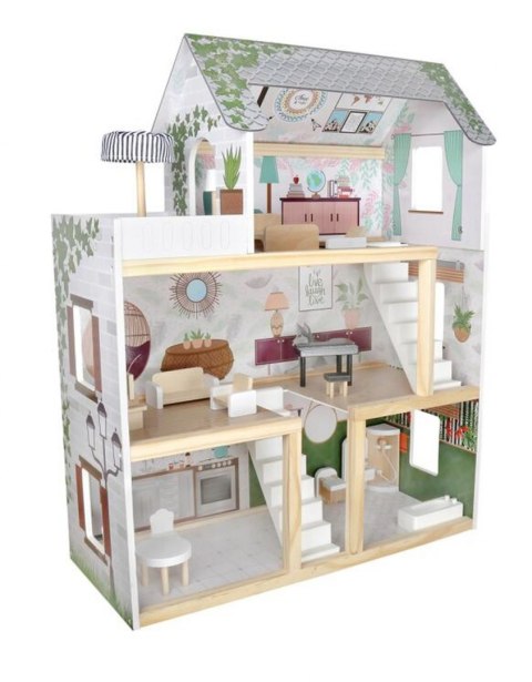Domek dla lalek drewniany apartament Ikonka boho Domek dla lalek drewniany apartament Ikonka boho