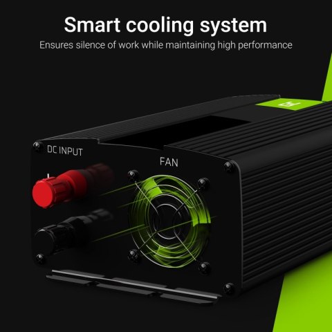 Green Cell - Przetwornica napięcia Inwerter 12V na 230V 150W/300W Modyfikowana sinusoida Green Cell - Przetwornica napięcia Inwerter 12V na 230V 150W/300W Modyfikowana sinusoida