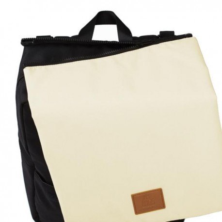 My bag's plecak reflap eco black/cream My bag's plecak reflap eco black/cream