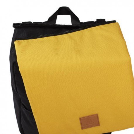 My bag's plecak reflap eco black/ochre My bag's plecak reflap eco black/ochre